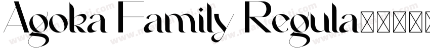 Agoka Family Regula字体转换
